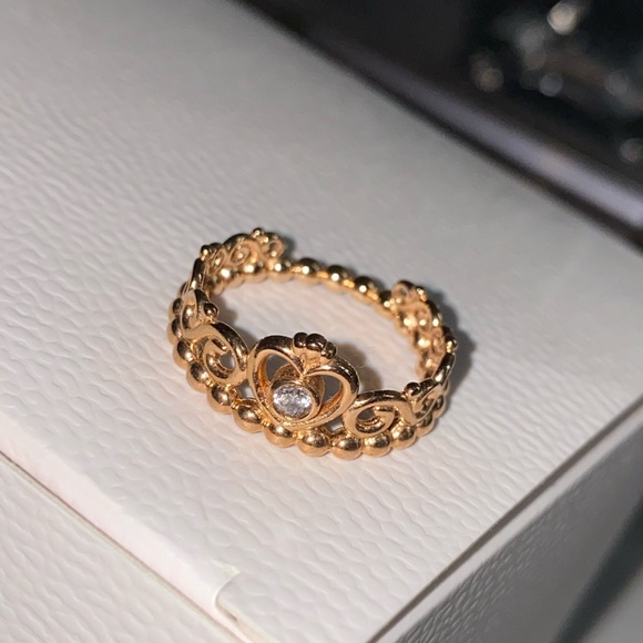 PANDORA PRINCESS TIARA RING ROSE - Picture 1 of 1